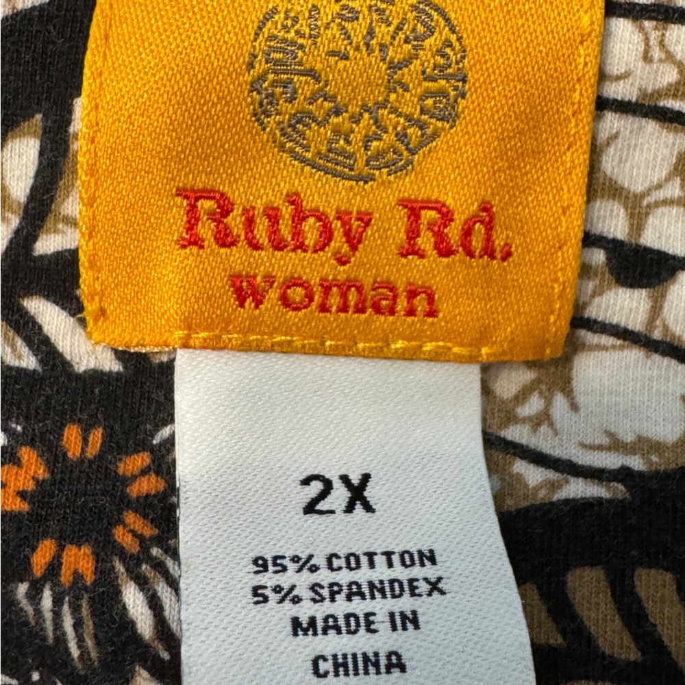 Ruby Rd. Fall print top - Picture 5 of 7